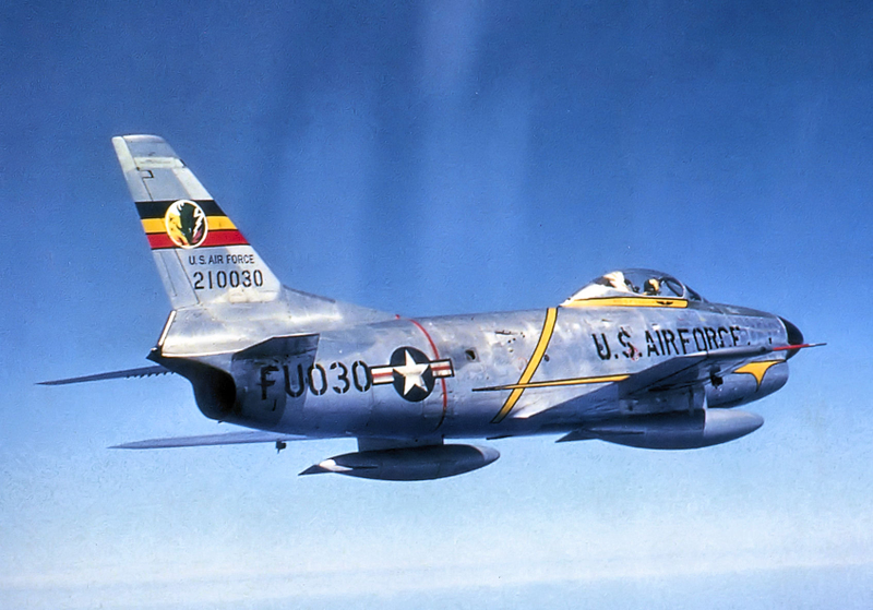 F-86D... note radar equipped nose extension